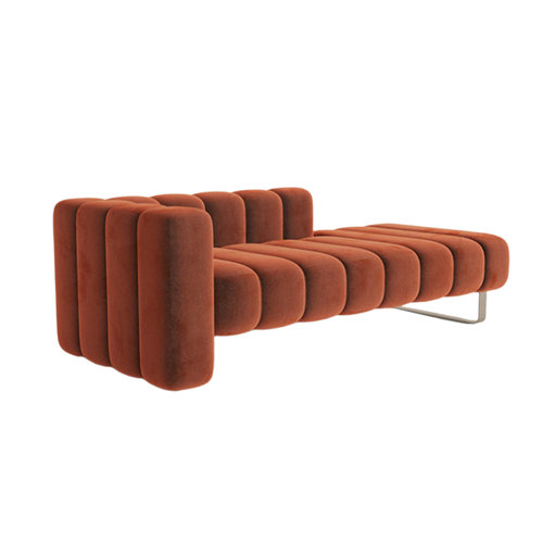 Everly Quinn Velvet Chaise Lounge Wayfair